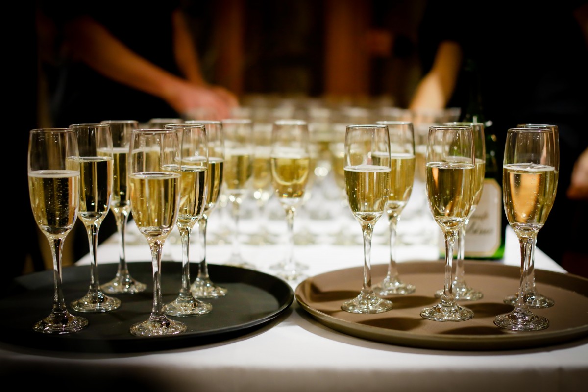 sparkling wine reception